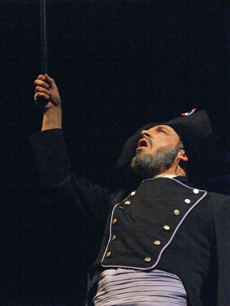 Craig Martin as Javert in Les Miserables.